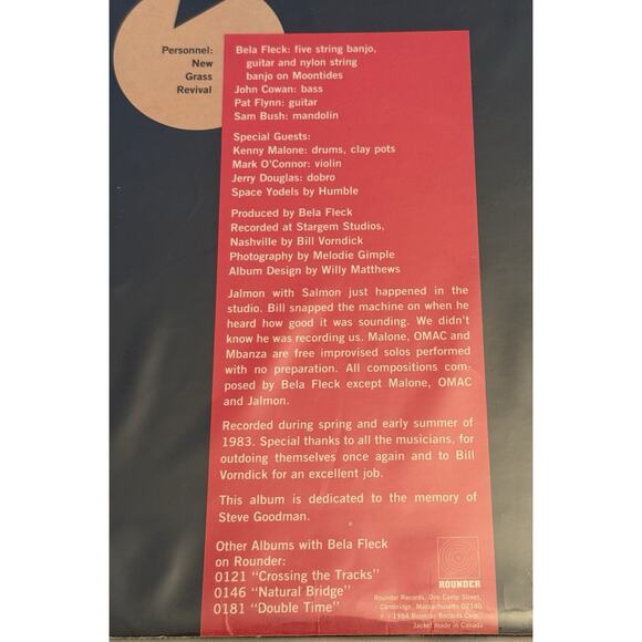 BELA FLECK* with The NEW GRASS REVIVAL* - Deviation LP 1984 Rounder Records 0196 - Picture 6 of 16